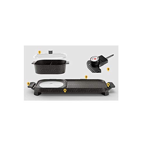 NXYJD Electric Roasting Pan, Integrated With Grilling And Shaving, Safe And Environmentally Friendly, Easy To Clean, Can Be Used For Barbecue