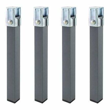 Set of Square Bed Base Legs (4 Units) Tube 30x30 mm. For 30x30 mm bed frame.