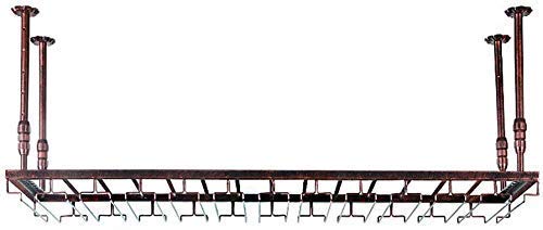 OUSIKA Wine Racks,Wall Wine Rack Hanging Wine Glass Rack Wine Cup Holder Goblet Rack Bottle Rack Glass Rack Stemware Racks Vintage Style Decorati