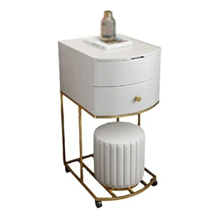 MIAOHY Dressing Table Small Bedroom Bedside Table Dressing Table Mini Removable Small