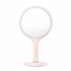 QUANJJ Dressing Makeup Portable Double-Sided Portable Desktop Handle LED with Light Fill Light to Send Girls
