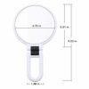FUHUIM 1x 15x Magnifying Handheld Mirror, Double Sided Pedestal Magnification and True Image Makeup Mirror, Compact Size and Portable Vanity Cosm