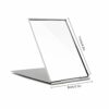 CHEERYMAGIC Portable Folding Mirror, Little Travel Mirror Pocket Compact Makeup Mirror for Make Up Hair Styling and Shaving 11.5 x 8 x 0.25cm Sil
