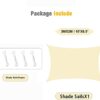 Sun Shade Sail, Water Resistant Sunscreen Awning Canopy 95% UV Block for Outdoor Garden Patio, with Free Mounting Ropes - Rectangle 2x3 M, Beige