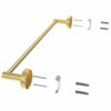 Fixsen 18-inch Gold Single Towel Bar Towel Rack Hand Towel Holder Stainless Steel and Zinc Alloy 1pc for Kitchen and Bathroom Wall Mount Heavy Du