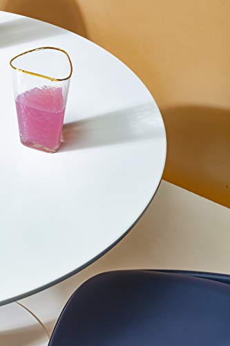 Kare Design Table Schickeria, matt white, round, space for 4 people, easy assembly, diameter 80cm