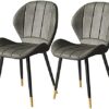 dining chair Kitchen Dining Room Furniture Chairs Living Room Chairs Set Of 2 Dining Chairs With Upholstered Seat and Cushioned Backrest Leisure