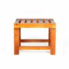 CHEWO Bath Stools,Bamboo Frame Shower Stool with Shelf Bathroom Stool Stool Suitable for Indoor or Outdoor Use