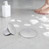 Shower Drain Cover，90mm/115mm Shower Trap Cover Replacement，Removable Shower Plughole Cover，Shower Waste Trap Cover Chrome Finish…