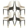 dining chair Kitchen Dining Room Furniture Chairs Dining Chairs Set Of 4 Modern High Back Soft Seat Living Room Chairs Water Proof PU Leather Sid