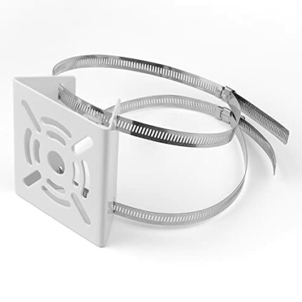 Vertical Pole Mount, MYLERCT Ring Camera Mount Outdoor, Vertical Pole Mount with 2 Adjustable Clamps, Thick Material, Strong and Durable