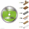 Evolution Power Tools FURY210-TCT Multi-Material Blade For Mitre Saws, Cuts Metal, Plastics, Laminates, Wood (Even with Embedded Nails), Carbide