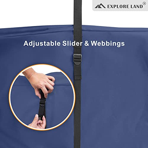 Explore Land Heavy Duty Chair Storage Bag for Folding Longue Chair, Zero Gravity Chair, Light Weight Transport Chair (42 Lx 9 Wx 28 H inches, Blu