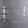 bathroom towel rack Towel Rail Chrome 304 Stainless Steel Heavy Duty Towel Bar Wall Mounted Towel Holder with 3 Rod Storage Rack for Bathroom Kit