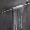 Bathroom Bathroom Towel Hanging Suspension Brushed Towel Rack Single Rod Kitchen Balcony Towel Bar Towel Bracket Tower Hanger/40Cm