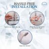 Sprincl Home 1.75m Shower Hose Pipe (69") - High-Performance Stainless Steel Anti-Kink with 2 Washers & Teflon Tape, Universal Fit - Chrome