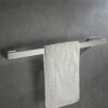 Hallyware Single Towel Bar SUS 304 Stainless Steel 60 cm/24 inches Towel Rails Rack for Kitchen and Bathroom Wall Mounted,Brushed Silver