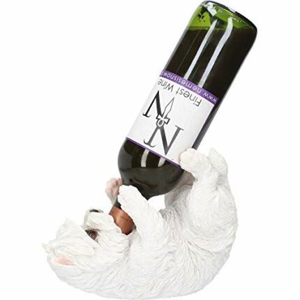 Nemesis Now Guzzlers West Highland Terrier Wine Bottle Holder 21cm White