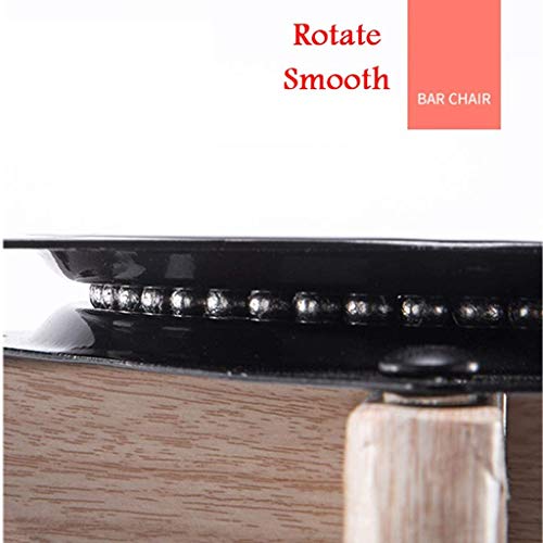 LUKEO Hydraulic Bar Stool Dining Chairs with Backrest 360° Swivel Adjustable Height PU Upholstered Seat Assembled Pub Home