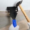 MANUFORE Trim Puller Pry Bar with Silicone Handle and 1050 Steel Multi-Tool Heavy Duty Tile Removal Tool for Removing Wood Floor, Baseboard, Door
