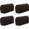 GEOCANG Armchair cover, non-slip armchair, sofa armrest protector, for furniture protector,Set of 4(Beige)