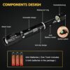 Unicozin LED Torch 1 Pack, 2000LM LED Flashlight Adjustable, 5 Modes Focus Zoomable, 3 x AAA Batteries Included, Waterproof Powerful Pocket Torch