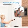 PERLESMITH TV Wall Bracket for Most 13-42 Inch TVs, 20kg Weight Capacity Max VESA 200x200mm, Solid and Sturdy TV Mount with Swivel Tilt Level Too