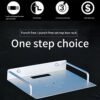 Faderr TV Box Shelf, TV Box Router Set-top Box Single Floating Shelf Wall Bracket, Wall Mount DVD Player Stand Rack Aluminum Home Router Holder