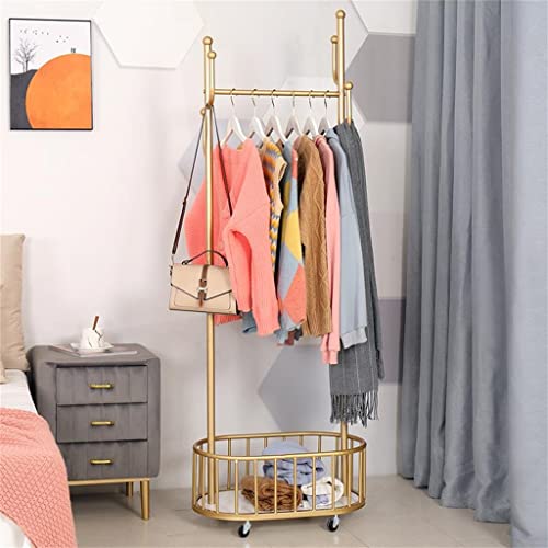 LUKEO Removable coat rack home hanger Nordic floor rack with storage coat rack (Color : D, Size