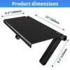 13-Inch Wide Platform Adjustable TV Top Shelf, Screen Top Shelf Mount, Monitor Top of TV Shelf for TV Cable Box, Streaming Devices, Router and Ho