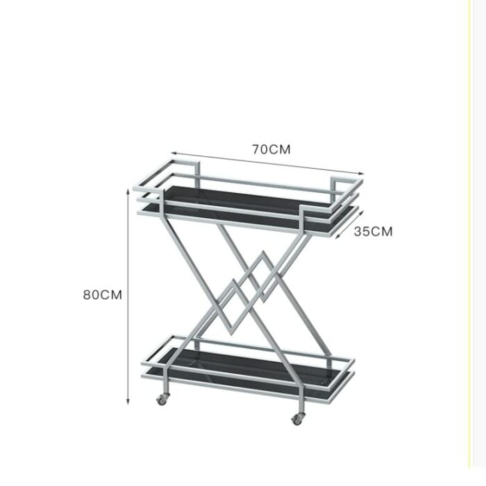 ZCMEB European Style Iron Dining Car Hotel Dessert Cart Food Delivery Dishes Collection Cart Kitchen Food Delivery Cart (Color : D, Size : 70 * 3