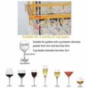 Vintage Ceiling Stylish Simplicity Wine Glass Holder Simple Creative Display Storage Bottle Holder Wine Glass Holder Height Adjustable Bar Floati
