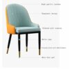 dining chair Kitchen Dining Room Furniture Chairs Modern Style Dining Chair Artificial Leather Chair With Backrest Used Dining Room And Living Ro
