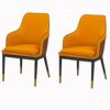 dining chair Kitchen Dining Room Furniture Chairs Dining Chairs Set Of 2 Living Room Armchairs,Modern Leather High Back Padded Soft Dining Chairs