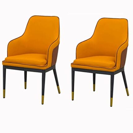 dining chair Kitchen Dining Room Furniture Chairs Dining Chairs Set Of 2 Living Room Armchairs,Modern Leather High Back Padded Soft Dining Chairs