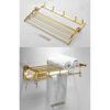 HIGOH Towel Racks, Bathroom Towel Rack Wall Mounted Towel Holder,Thickeneden Bath Towel Rack,Space Aluminum Towel Holder,Bathroom Hanger Towel Ra