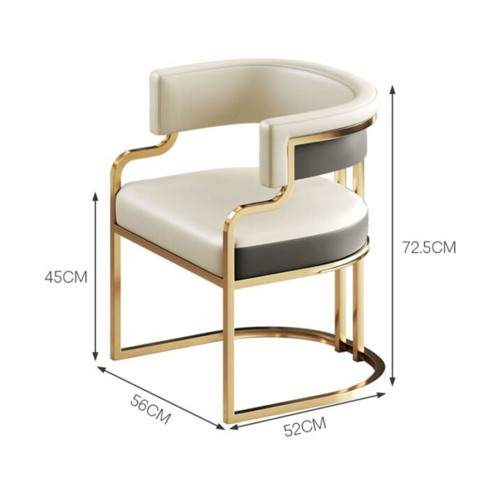 WALNUT Home Living Room Dinning Chair Designer Lounge Dining Chairs Bedroom Kitchen Mesa De Jan Decoration (Color : D, Size : Light Grey)