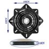 2Pack 10Inch Bar Stool Swivel Plate Heavy Duty, Chair Swivel Base with Solid Ring of Ball Bearings, 600lbs Capacity Replacement Swivel Seat Parts
