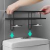 Over the Toilet Storage Shelf, Iron Bathroom Storage Organizer Toilet Shelves Metal Mesh over the Toilet Small Bathroom Shelves Bathroom Shelf Or