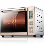 CZDYUF Rotisserie Convection Toaster Oven, Stainless Steel -Dimensional Hot Air Circulation with Furnace Lamp