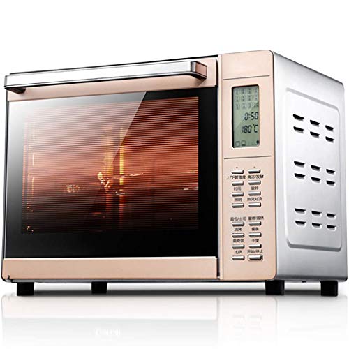 KKYKP Rotisserie Convection Toaster Oven, Stainless Steel -Dimensional Hot Air Circulation with Furnace Lamp