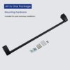 DIRITIMETA Chrome Plating Towel Bar, Zinc and Aluminum Wall Mounted Towel Rack for Bathroom, Bathroom Towel Holder, Bathroom Accessories (AUS1000