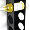 Steel Wall Mounted Cabinet Narrow Wine Rack - Durable, Tall Vertical 7 Bottle Holder Storage - Small Wine Rack for Bar, Home, Wine Cellar, Kitche