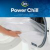 Serta Power Chill Queen Size Waterproof Mattress Cover, Soft and Breathable Cooling Mattress Protector, 15" Elastic Deep Pocket for Secure Fit, W