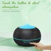 Essential Oil Diffusers Humidifier for Home: 400ml Aromatherapy Air Diffuser - Ultrasonic Aroma Vaporizer with Colours LED Light for Large Room -
