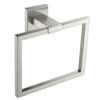 Sayayo Black Towel Rail Hand Towel Holder Towel Ring Wall Mounted for Bathroom Kitchen, SUS304 Stainless Steel Modern Square Design, EGK8009-B