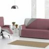 Eysa Cover, Polyester, C/8 burdeaux-Grey, 2 seaters 115cm. Suitable for Sofas from 120 to 170 cm