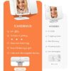 EASEHOLD Lighted Makeup Mirror with 1X/2X/3X Magnification, 60 LEDs, 3-Color Lighting Modes, Stepless Dimming, 2000 mAh Rechargeable Battery, for