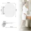Heuffe Folding Shower Seat for Bath Wall Mounted,Fold Up Shower Stool,Shower Chair Foldable,Fold Down Bathroom Stool for Elderly Disabled Adults-