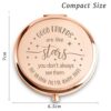 COYOAL Friendship Gifts for Women, Inspirational Gifts for Her, Birthday Christmas for Friends Female, Compact Mirror for Best Friend Bestie Cowo